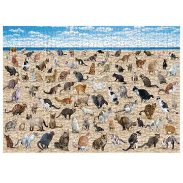Strand kacken Katzenpuzzle 1000 Stücke